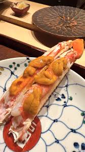 タラバ × うに の一品